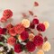 Fall Artificial Flowers Burnt Orange Kiku Eucalyptus Stems Faux Mums Floral Centerpiece Vase Arrangement Autumn Home Table Decor Bulk Bouquet